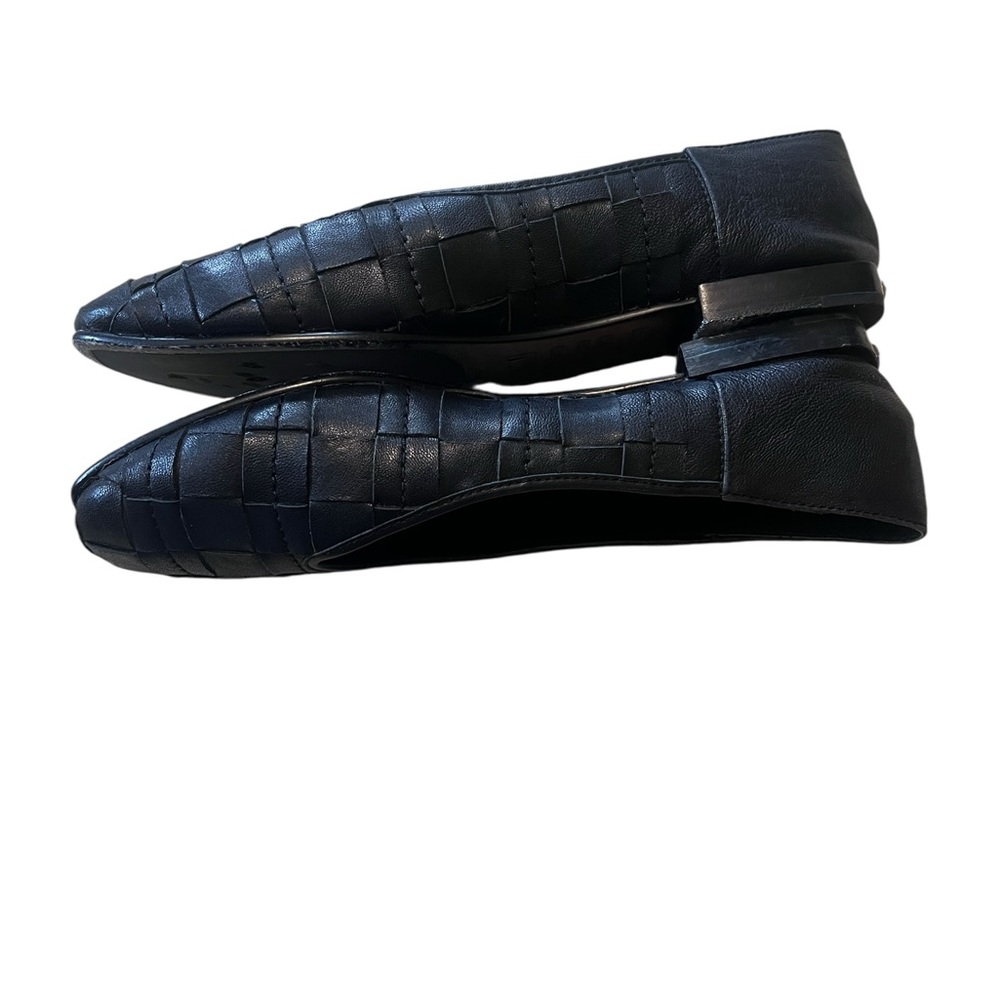 Frye Claire Woven Leather Flats – Black sz 9.5 - Picture 4 of 8